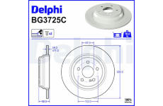Brzdový kotouč DELPHI BG3725C