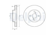Brzdový kotúč DELPHI BG3734