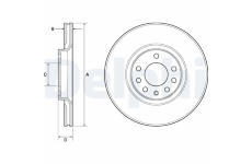 Brzdový kotúč DELPHI BG3770C