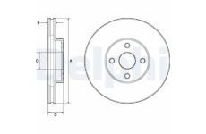 Brzdový kotouč DELPHI BG3780