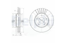 Brzdový kotouč DELPHI BG3816C