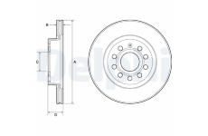 Brzdový kotúč DELPHI BG3832