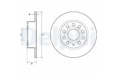 Brzdový kotouč DELPHI BG3834