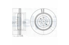 Brzdový kotouč DELPHI BG3854