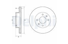 Brzdový kotouč DELPHI BG3935