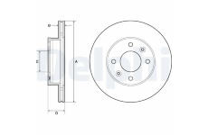 Brzdový kotúč DELPHI BG3935C