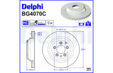 Brzdový kotouč DELPHI BG4070C