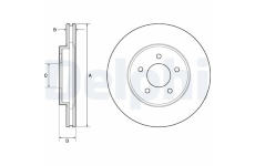 Brzdový kotúč DELPHI BG4120