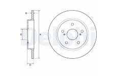 Brzdový kotúč DELPHI BG4183C