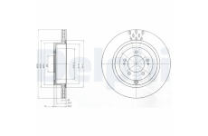 Brzdový kotouč DELPHI BG4204