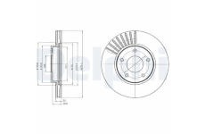 Brzdový kotouč DELPHI BG4282