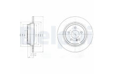 Brzdový kotouč DELPHI BG4298