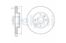 Brzdový kotúč DELPHI BG4459C