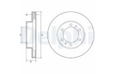 Brzdový kotouč DELPHI BG4557