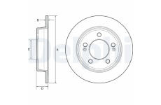 Brzdový kotouč DELPHI BG4559C