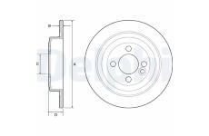 Brzdový kotouč DELPHI BG4560C