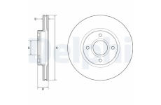 Brzdový kotouč DELPHI BG4569C