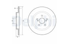 Brzdový kotouč DELPHI BG4650C