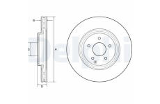 Brzdový kotouč DELPHI BG4660