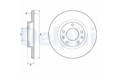 Brzdový kotouč DELPHI BG4661C