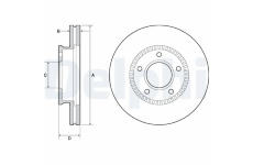 Brzdový kotouč DELPHI BG4663C
