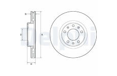 Brzdový kotouč DELPHI BG4669C