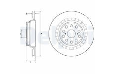 Brzdový kotouč DELPHI BG4685C