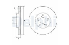 Brzdový kotúč DELPHI BG4687