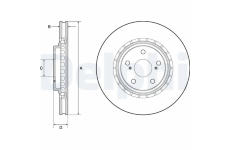 Brzdový kotouč DELPHI BG4691C