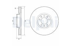 Brzdový kotouč DELPHI BG4696C