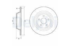 Brzdový kotouč DELPHI BG4703C