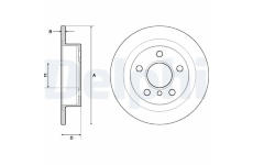 Brzdový kotouč DELPHI BG4706C