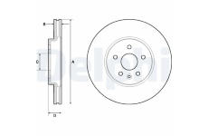 Brzdový kotouč DELPHI BG4710C