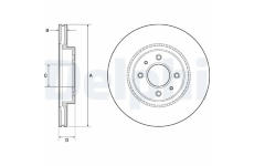 Brzdový kotouč DELPHI BG4743C
