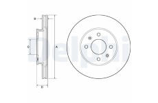 Brzdový kotúč DELPHI BG4744C