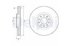 Brzdový kotouč DELPHI BG4763C