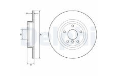 Brzdový kotouč DELPHI BG4766C