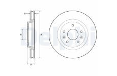 Brzdový kotúč DELPHI BG4770C