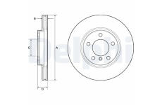 Brzdový kotouč DELPHI BG4771C