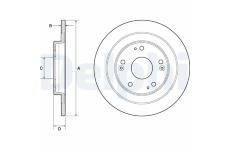 Brzdový kotouč DELPHI BG4773C