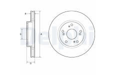 Brzdový kotúč DELPHI BG4774C