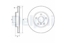 Brzdový kotúč DELPHI BG4777C