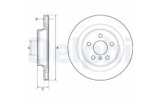 Brzdový kotúč DELPHI BG4778C