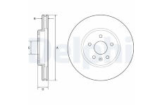 Brzdový kotúč DELPHI BG4783C