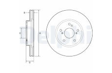 Brzdový kotouč DELPHI BG4785C
