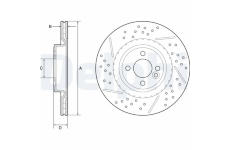 Brzdový kotúč DELPHI BG4789C