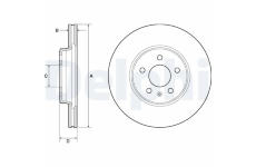 Brzdový kotouč DELPHI BG4799C