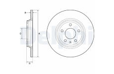 Brzdový kotúč DELPHI BG4800C