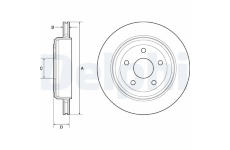 Brzdový kotúč DELPHI BG4802C