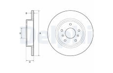 Brzdový kotúč DELPHI BG4807C